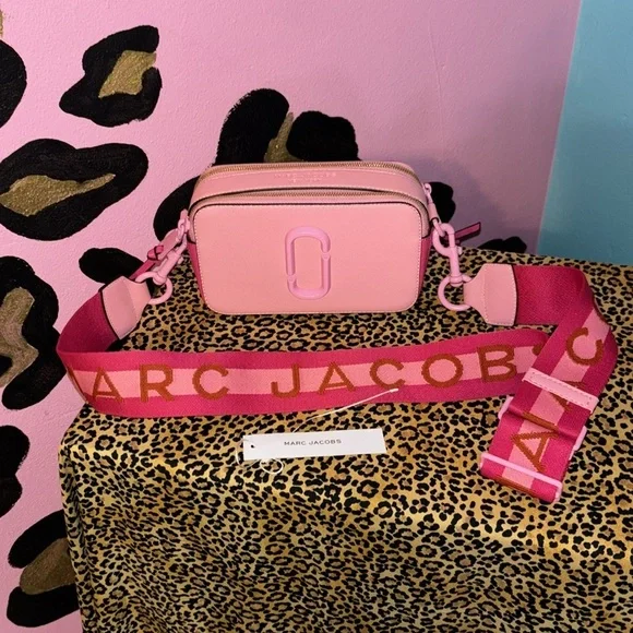 SNAPSHOT MARC JACOB CROSSBODY BAG PINK COLOR BLOCK - Picture 4 of 11